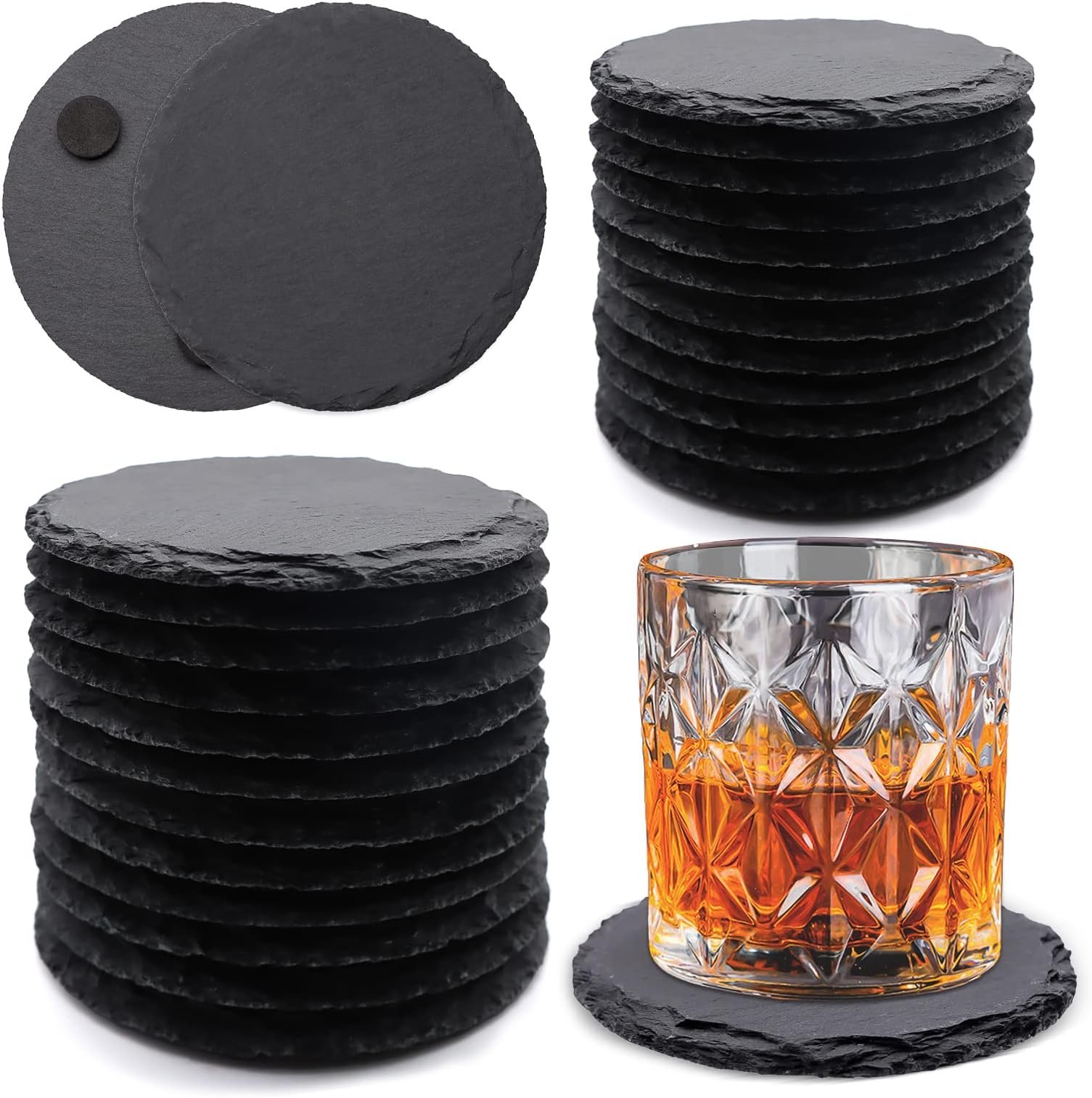 resources of Anti-slip Silicone Felt Glass Coaster exporters