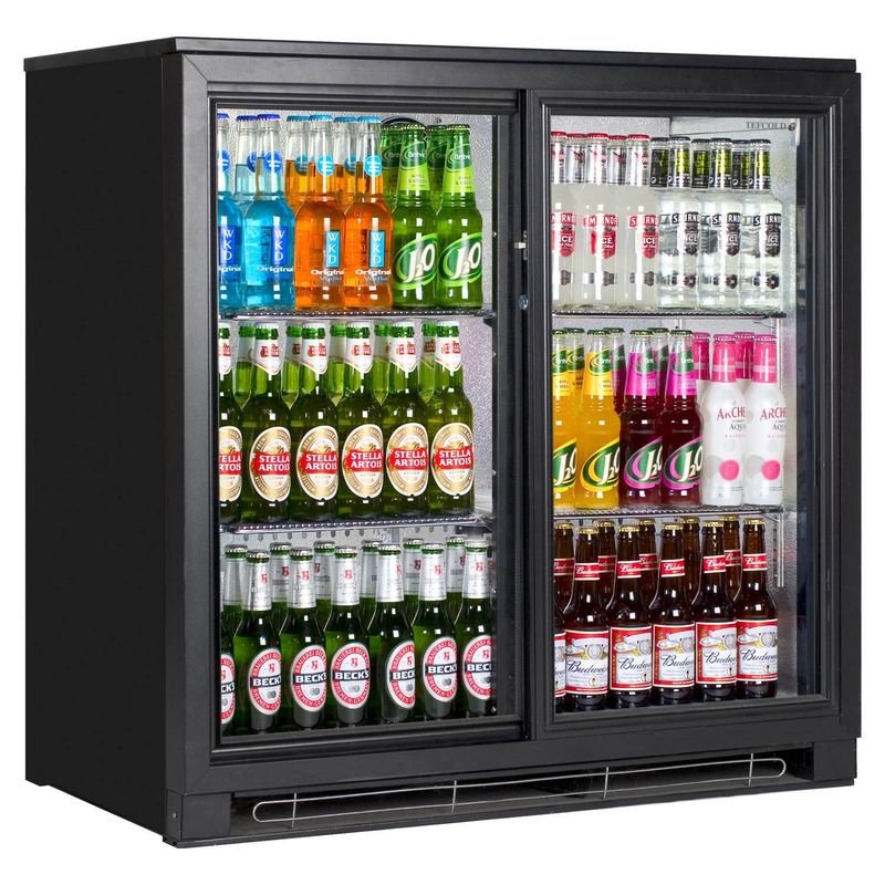 resources of LVNi big capacity 2 glass doors Wine Cooler exporters