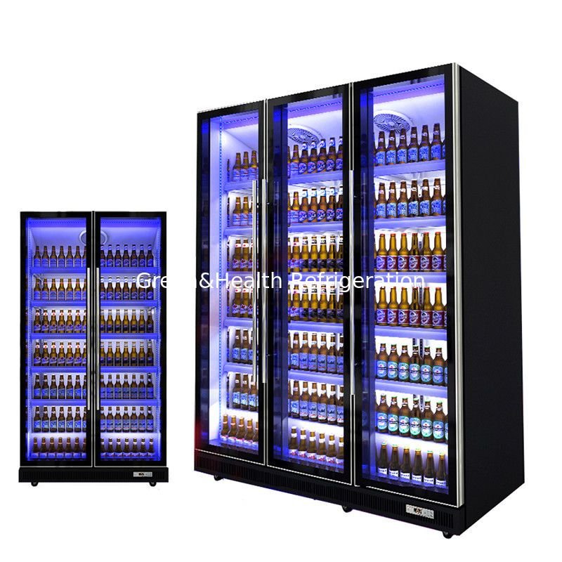 resources of Vertical glass door beverage refrigerator exporters