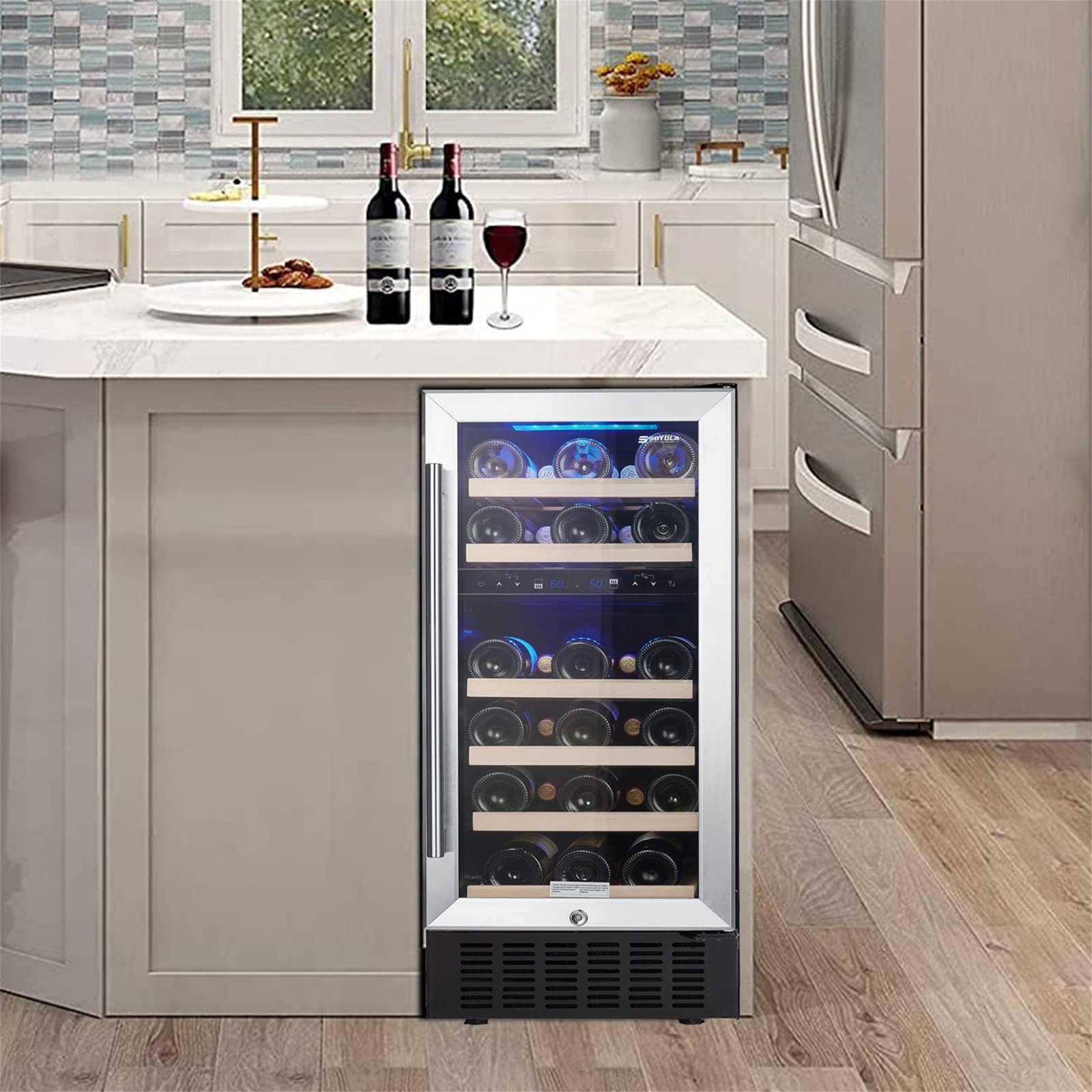 resources of Four Sides Glass Beverage Wine Cooler exporters