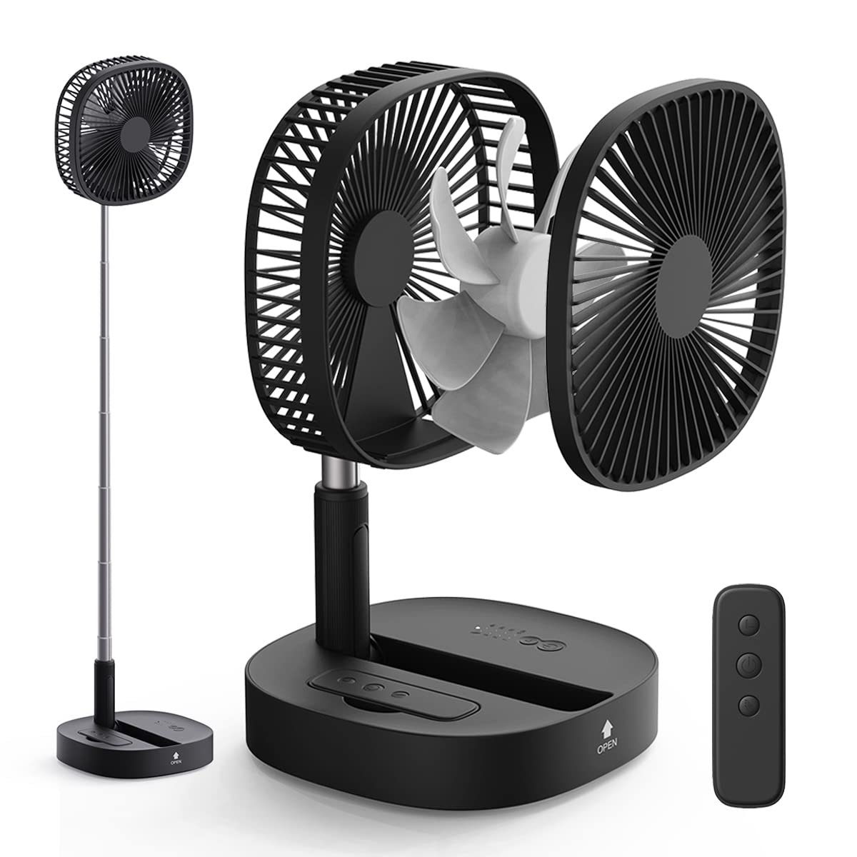 resources of Adjustable Folding Fan 10000mAh Battery Desk Fan exporters