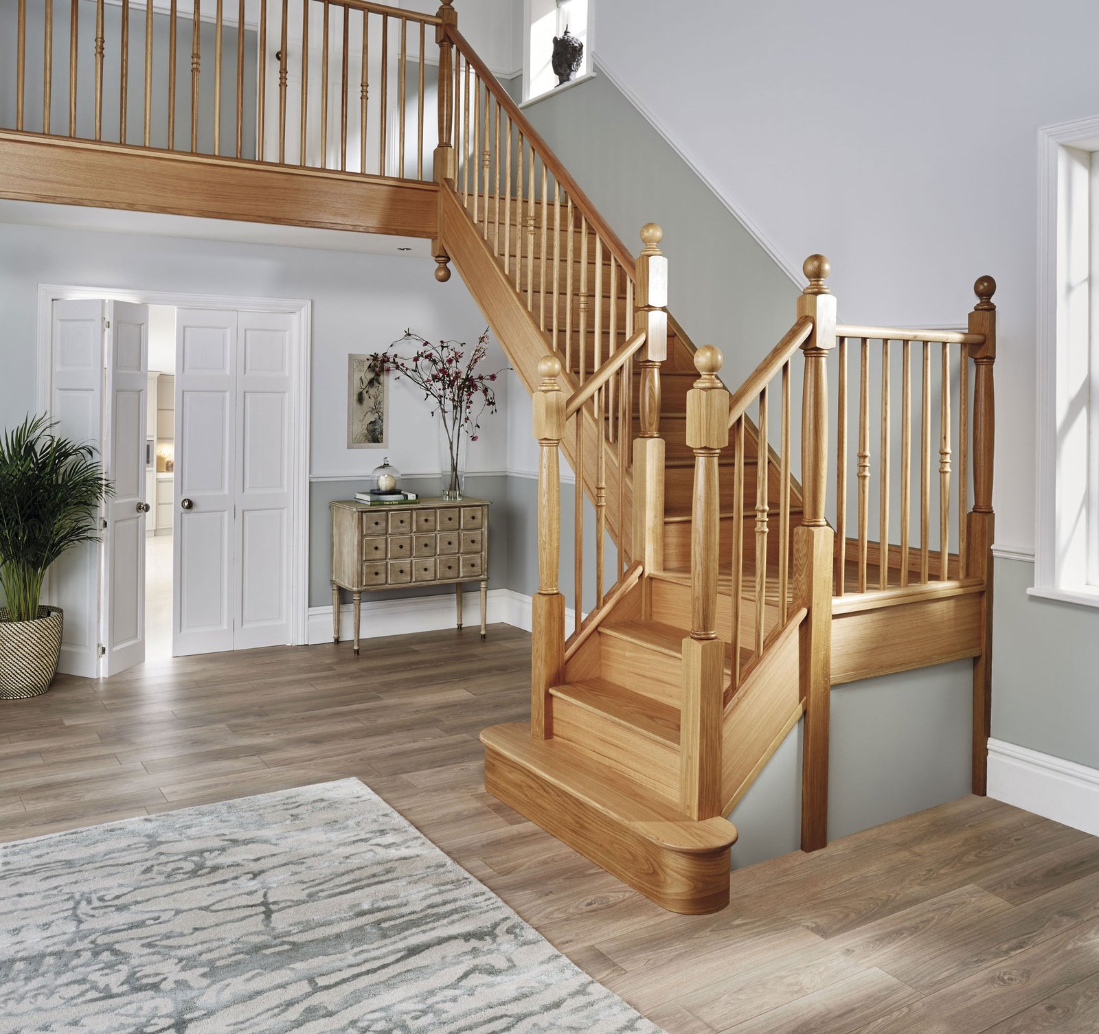 resources of Wood Treads Curved Staircase exporters