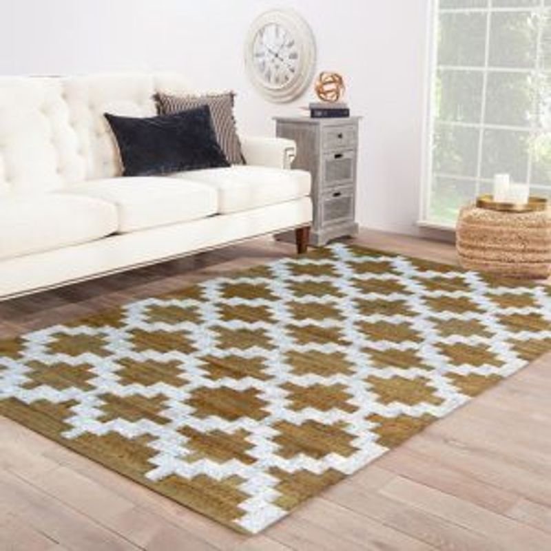 resources of Beige Handwoven Geometric Jute Rug exporters