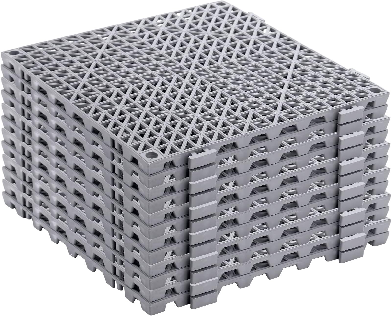 resources of Nawoo 12 Slats Wood Interlocking Decking Tiles exporters