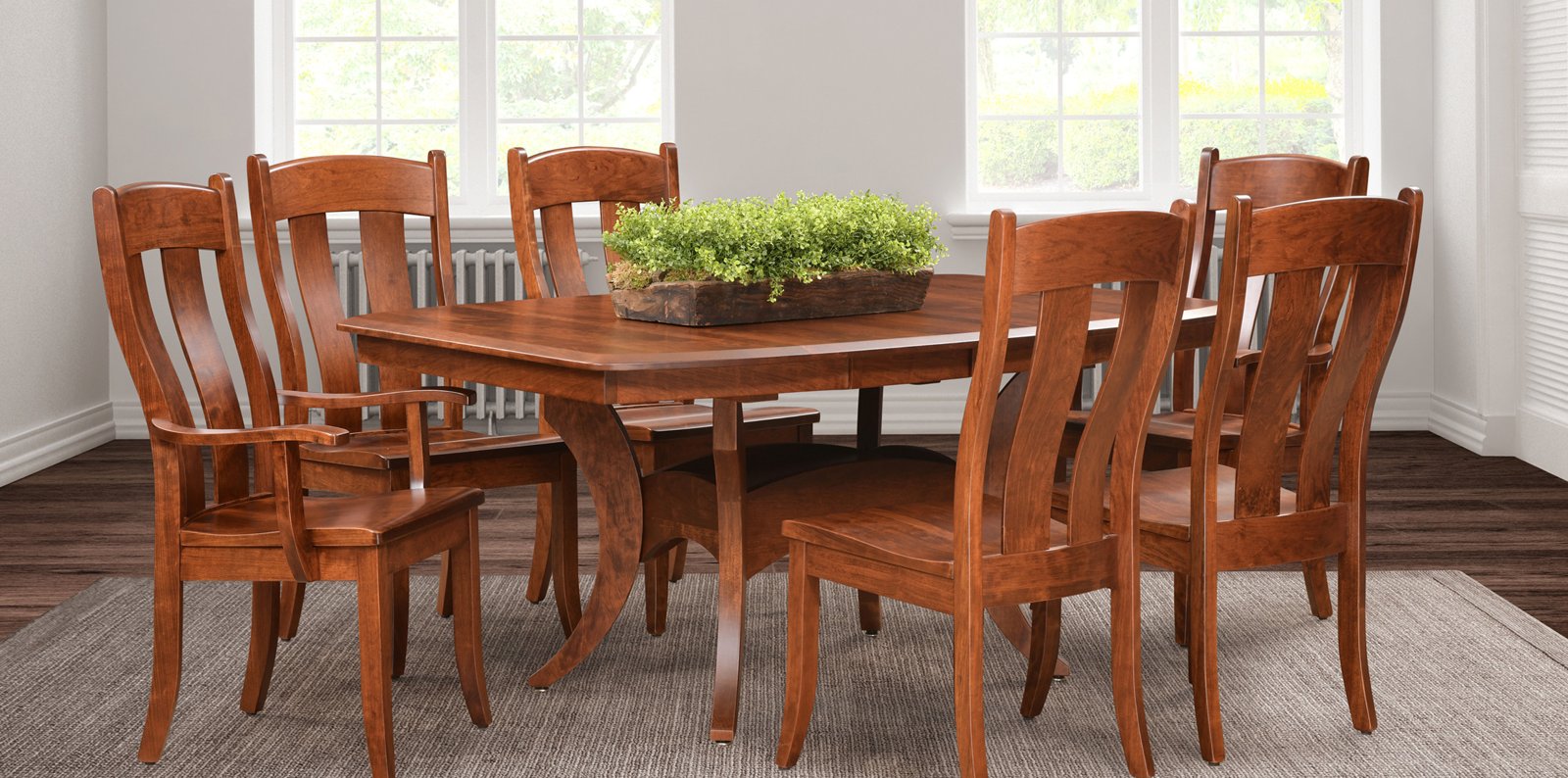 resources of 9-pc Pine Shutters Style Chairs Dining Room Set exporters