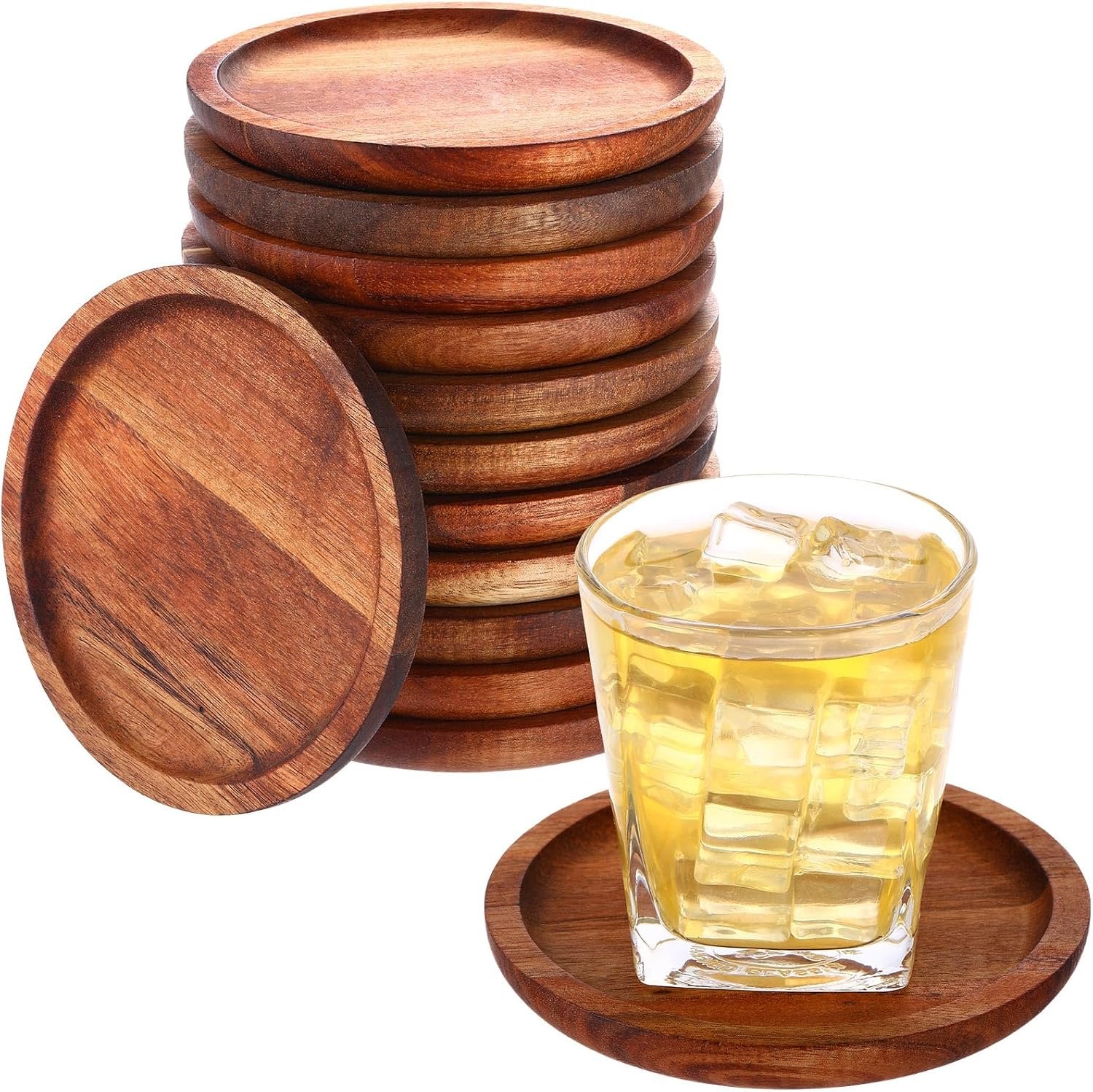 resources of Wooden Coaster Set of 6 Pcs exporters