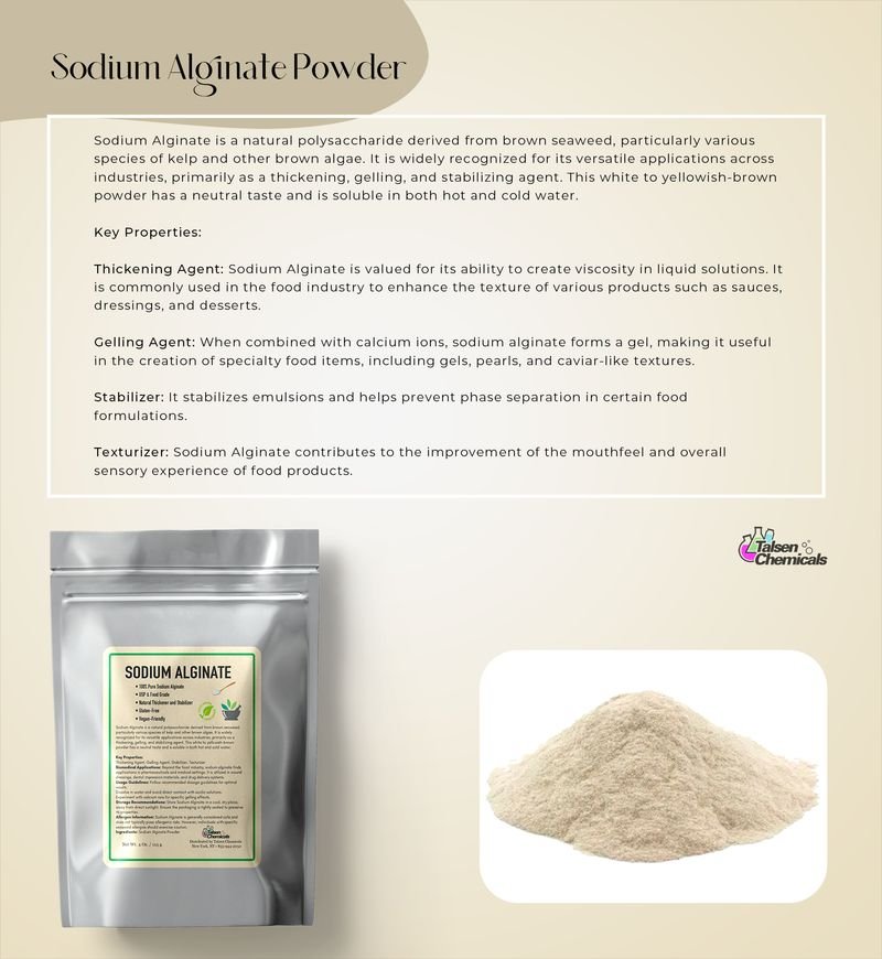 Sodium Alginate Exporters, Wholesaler & Manufacturer | Globaltradeplaza.com