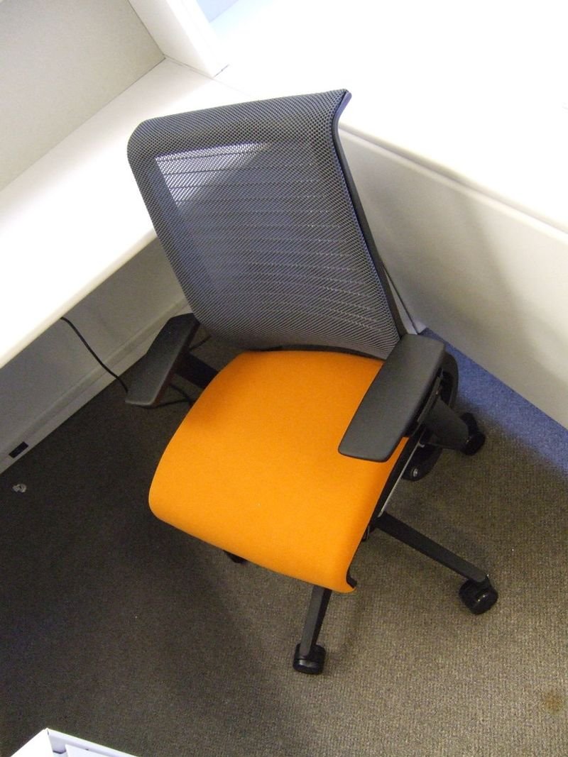 resources of Light Orange Leather Chair for Office Building exporters