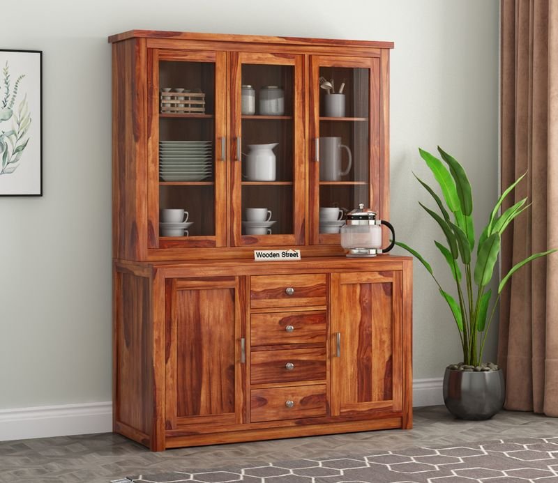 resources of Wood Crockery Cabinets Furniture exporters