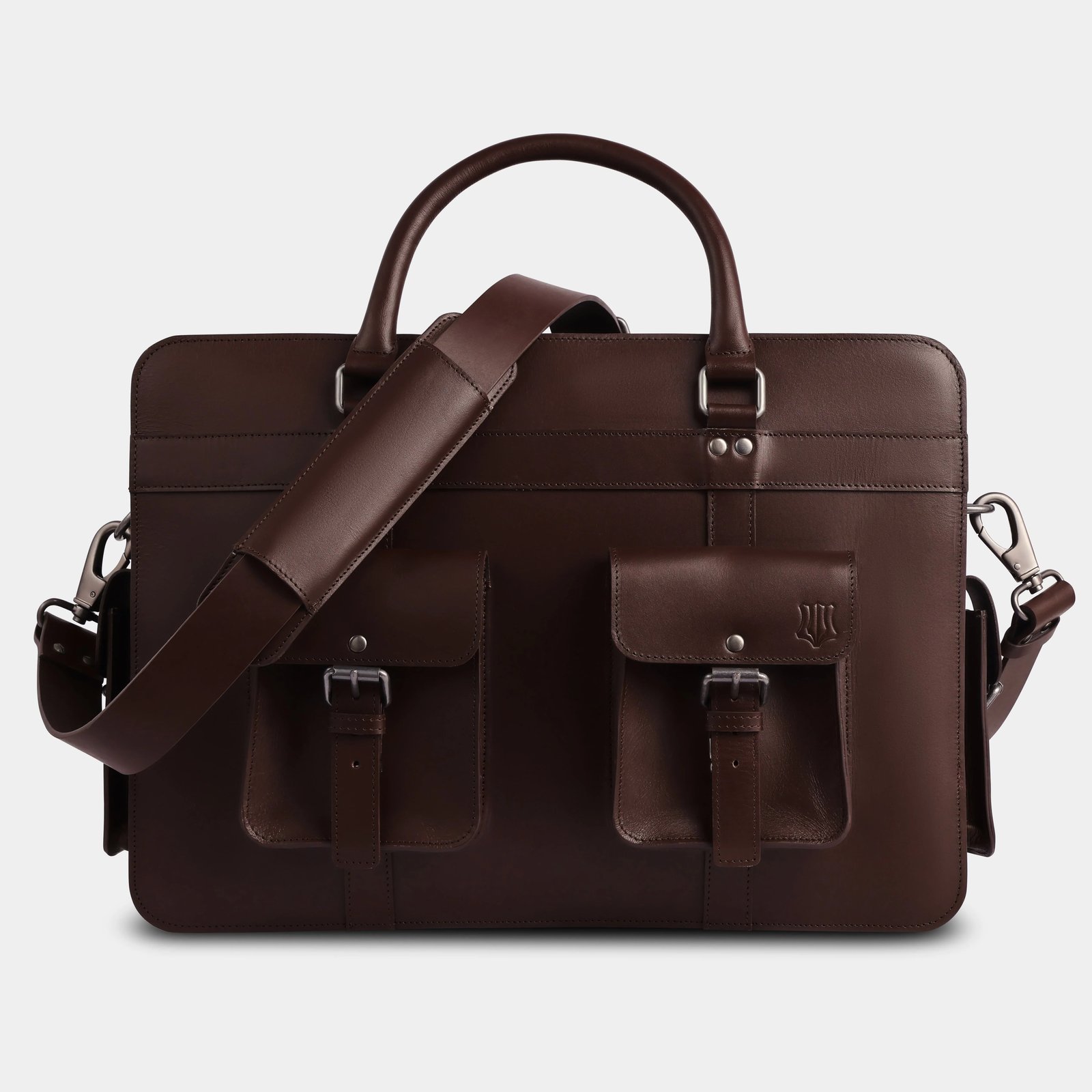 resources of 15 Inch Retro Leather Briefcase Laptop Bag exporters