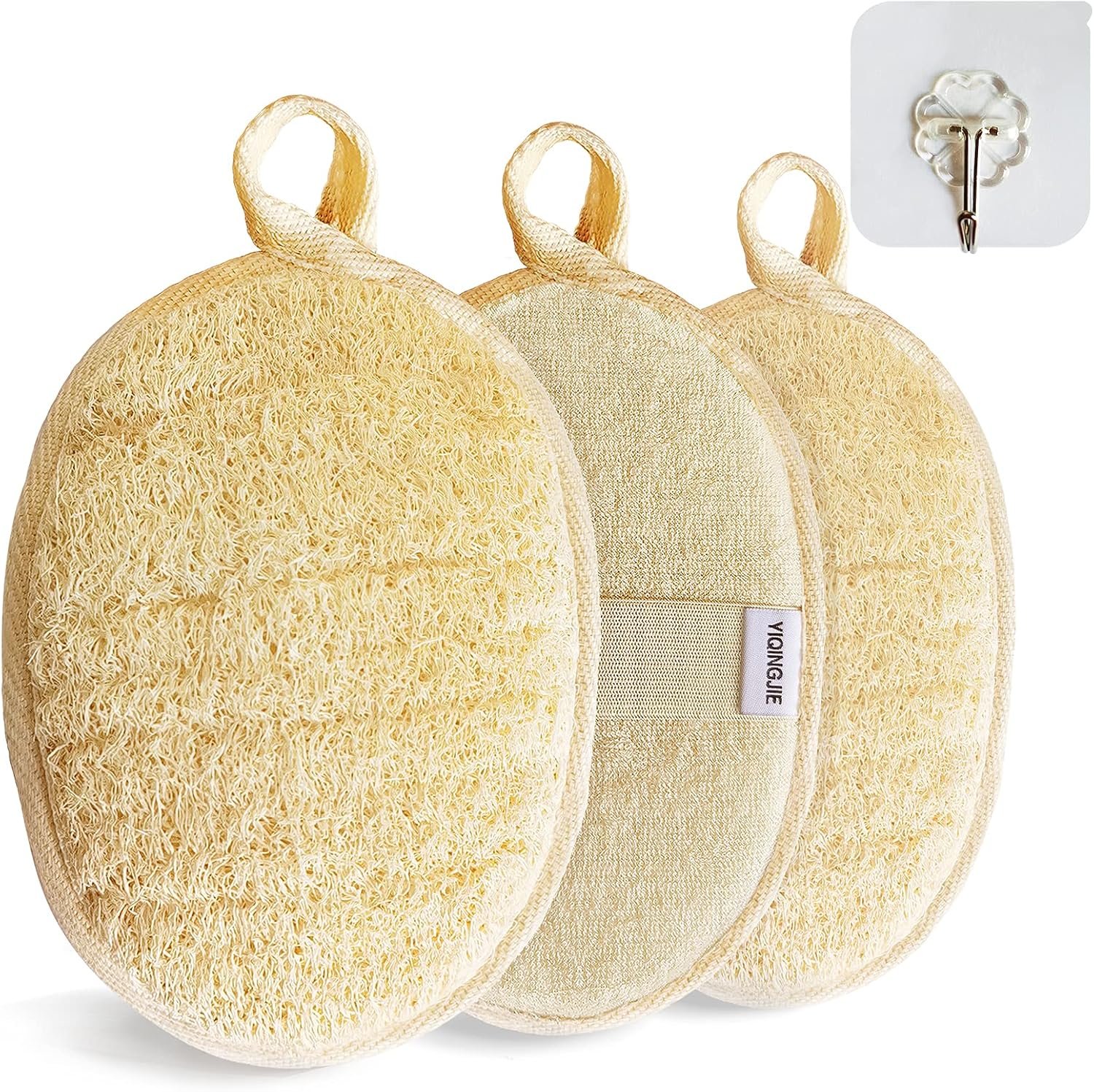 resources of Rounded Rectangle Loofah Scrub exporters