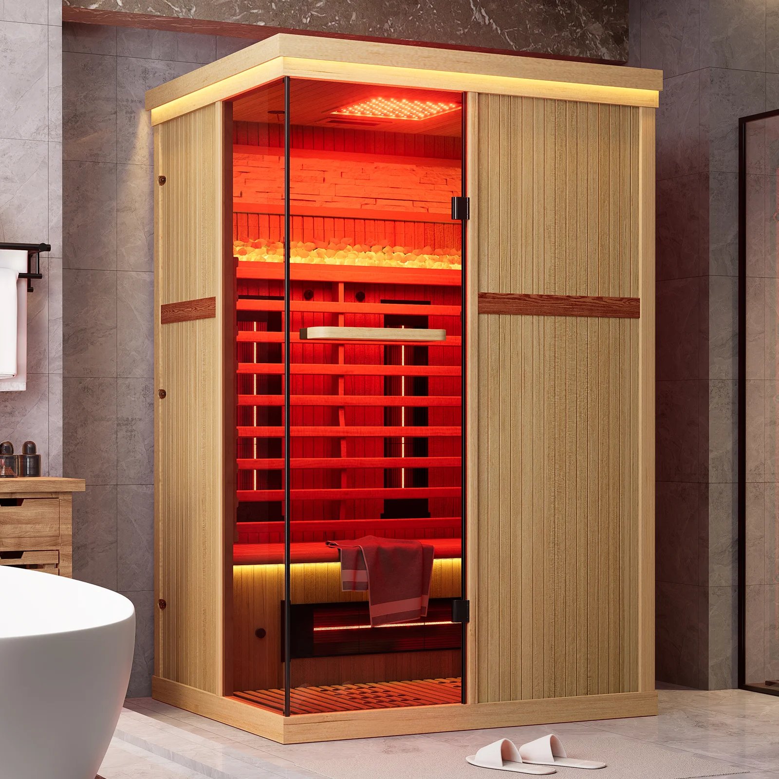 resources of Sauna room kits family sauna cabin exporters