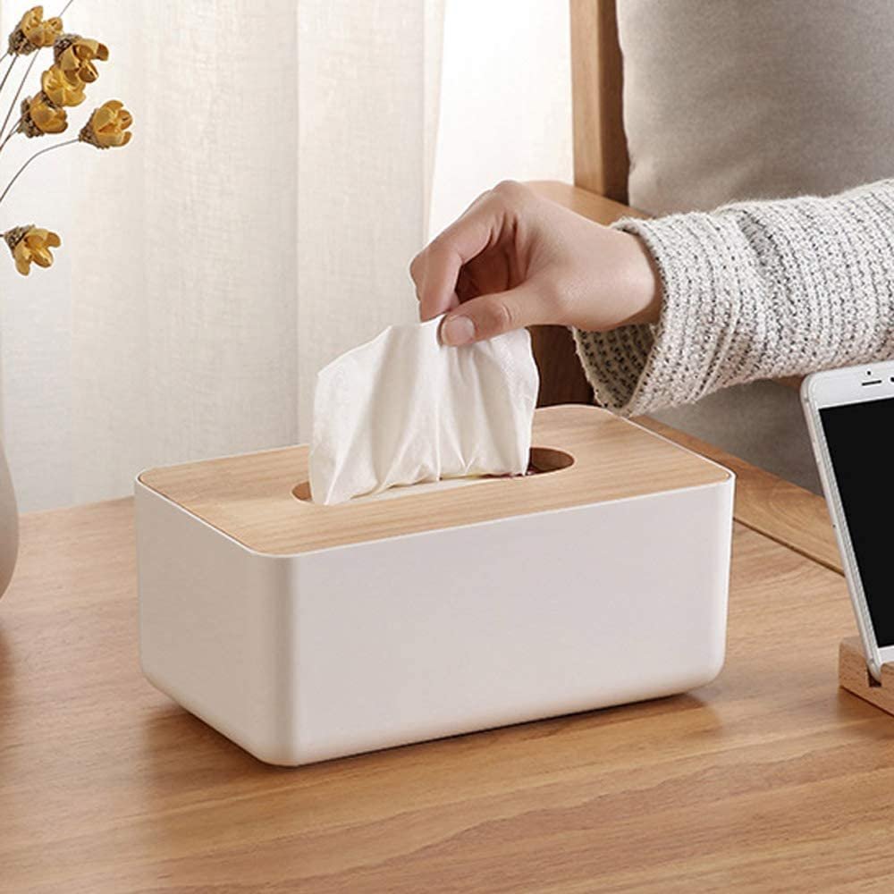 resources of Handmade Tissue Box Made From Decorted Wood exporters