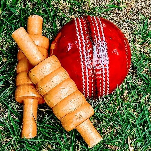resources of Hand Stitched Leather Cricket Ball - Red exporters