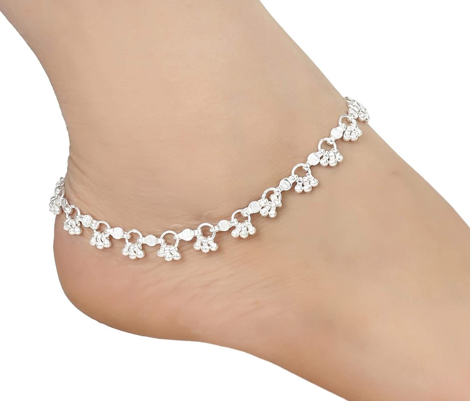 resources of Trendy Magnificent Silver Anklets exporters