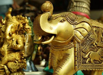 resources of Yellow And Gold-toned Brass Camel Cart exporters