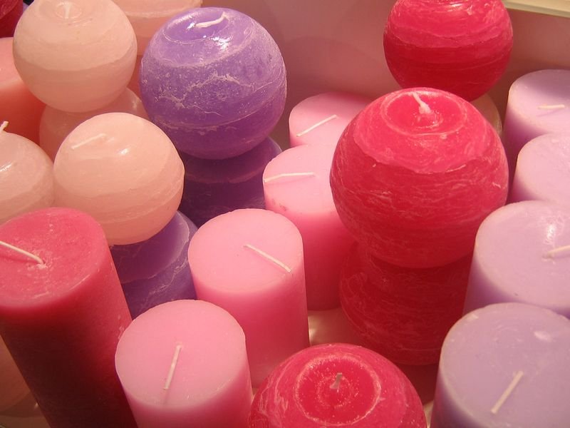 resources of Bird Cherry Blossoms Candle In Her Hands exporters