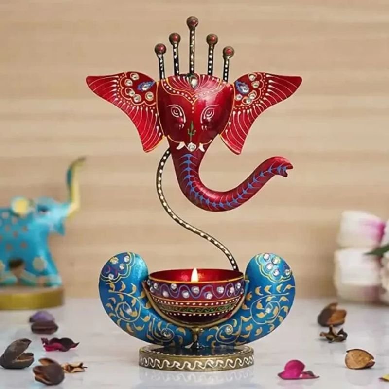 resources of 3 Arms Iron Metal Red Colour Candle Holder exporters resources of 3 Arms Iron Metal Red Colour Candle Holder exporters