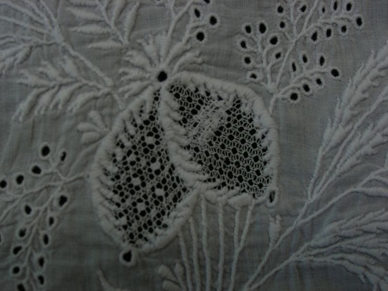 resources of Hand block with sateen embroidery exporters