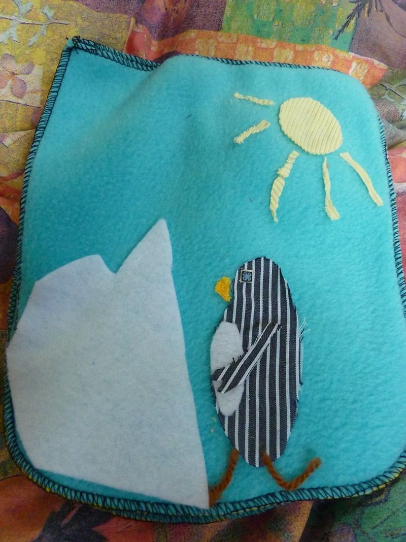 resources of Penguin Patch Embroidery Cushion Cover exporters