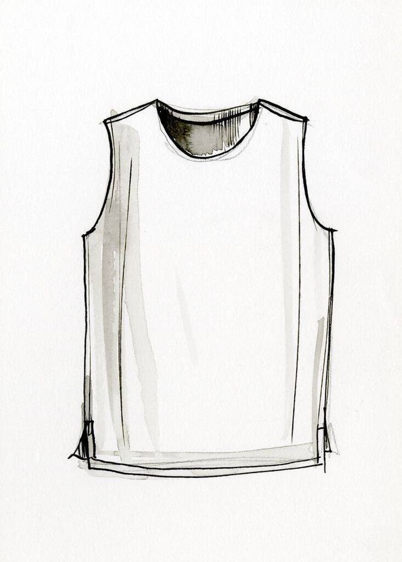 resources of Crew Neck Sleeveless Print Tee exporters