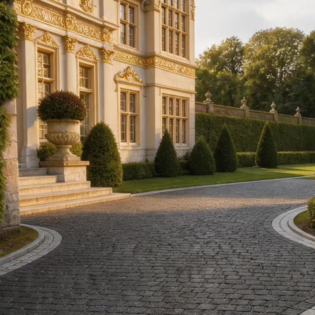 resources of Premium Black Granite Cobblestones – Ink Onyx Natural Textured Paving Stones exporters