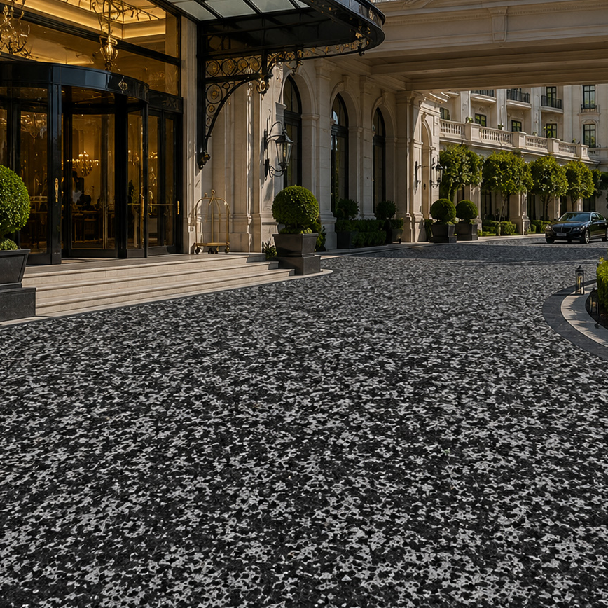 resources of Premium Antique Black Granite Cobblestones – Ink Onyx exporters
