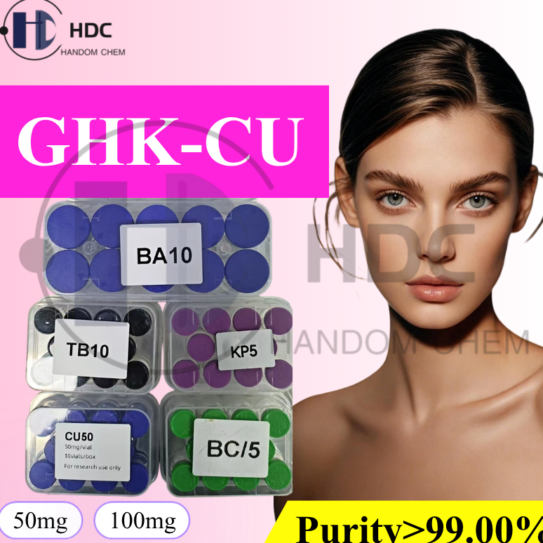 resources of Cosmtic Grade 99% Blue Copper Peptide Ghk-Cu Powder CAS 49557-75-7 for Skin Care and define contours exporters