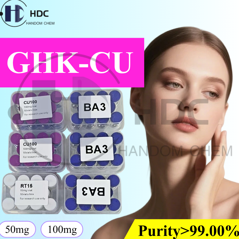 resources of Cosmtic Grade 99% Blue Copper Peptide Ghk-Cu Powder CAS 49557-75-7 for Skin Care and define contours exporters