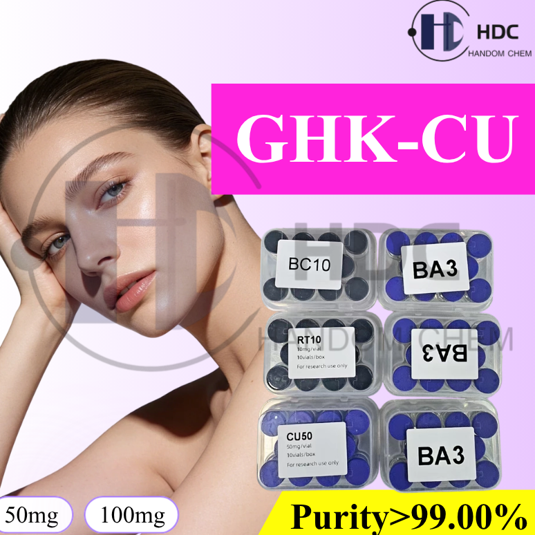 resources of Cosmtic Grade 99% Blue Copper Peptide Ghk-Cu Powder CAS 49557-75-7 for Skin Care and define contours exporters