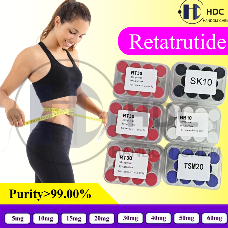 resources of China's original factory peptide Retatrutide 10mg/15mg/20mg/30mg/40mg/50mg/60mg/100mg for weight loss exporters