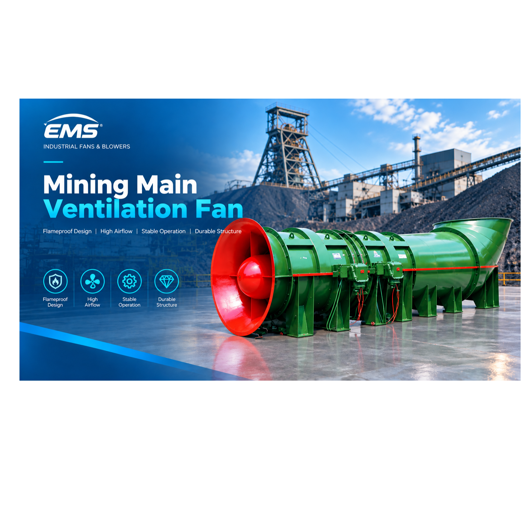 resources of Mining Main Ventilation Fan exporters