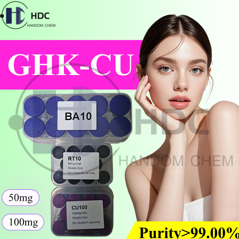 resources of Cosmtic Grade 99% Blue Copper Peptide Ghk-Cu Powder CAS 49557-75-7 for Skin Care and define contours exporters