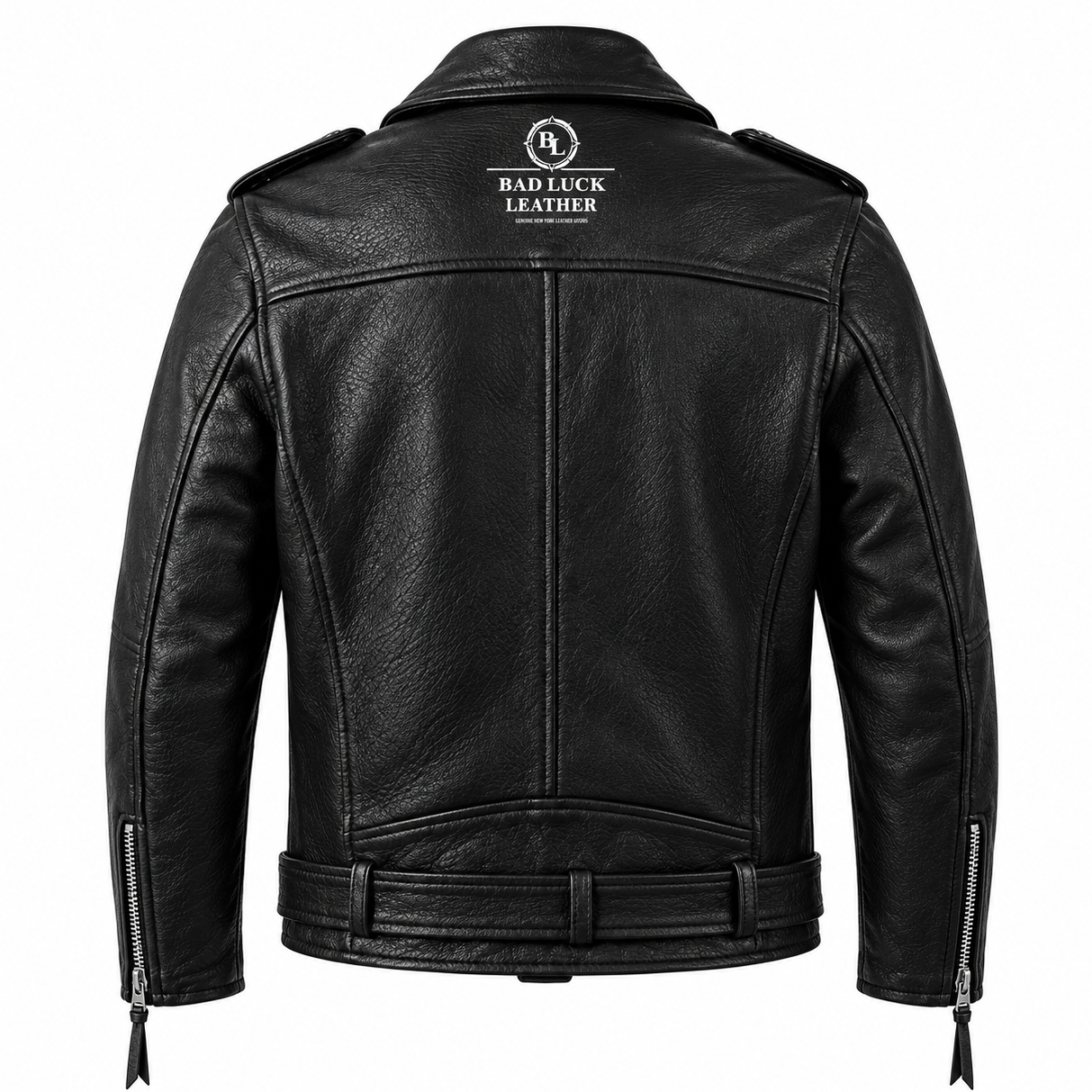 resources of Men's Black Genuine Leather Biker Jacket with Asymmetric Zipper exporters