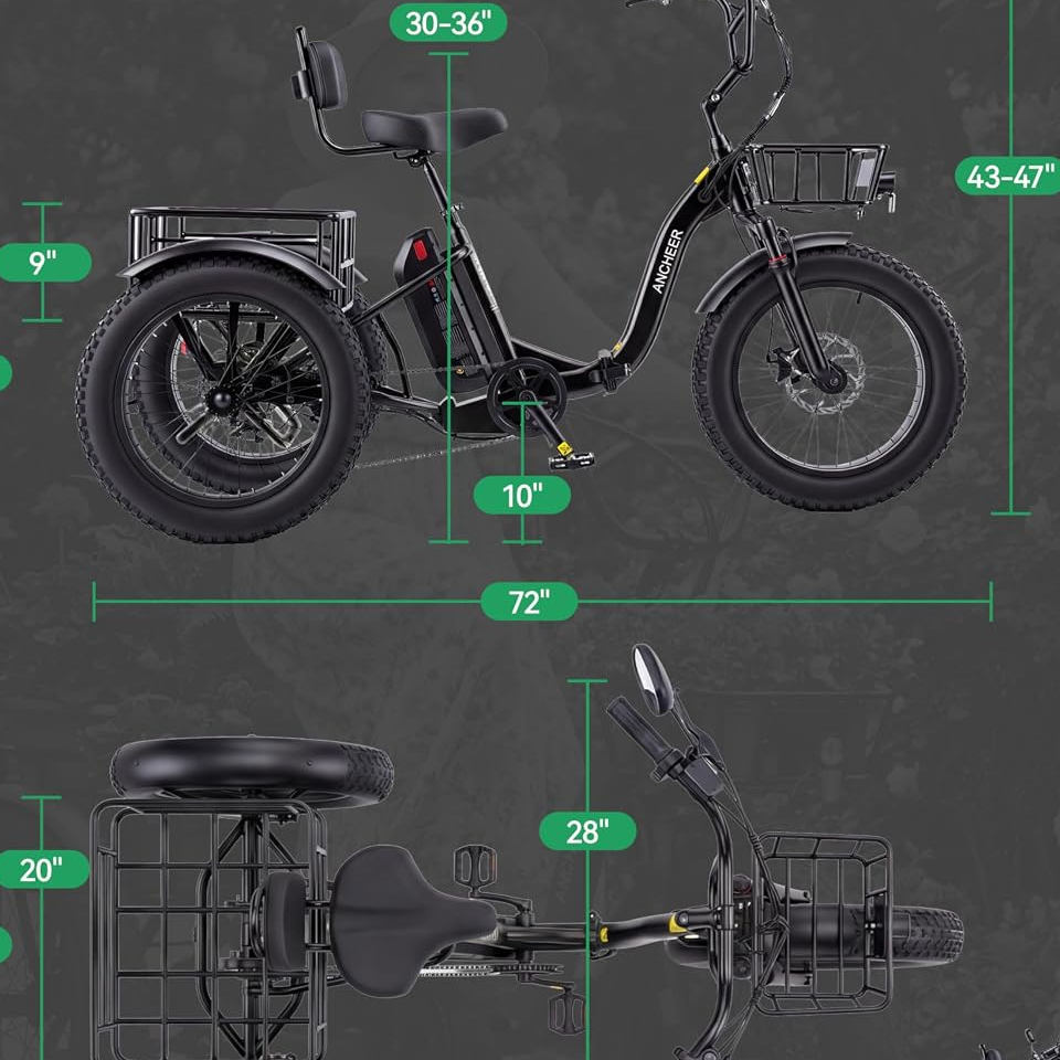 resources of ANCHEER Electric Tricycle for Adults, exporters
