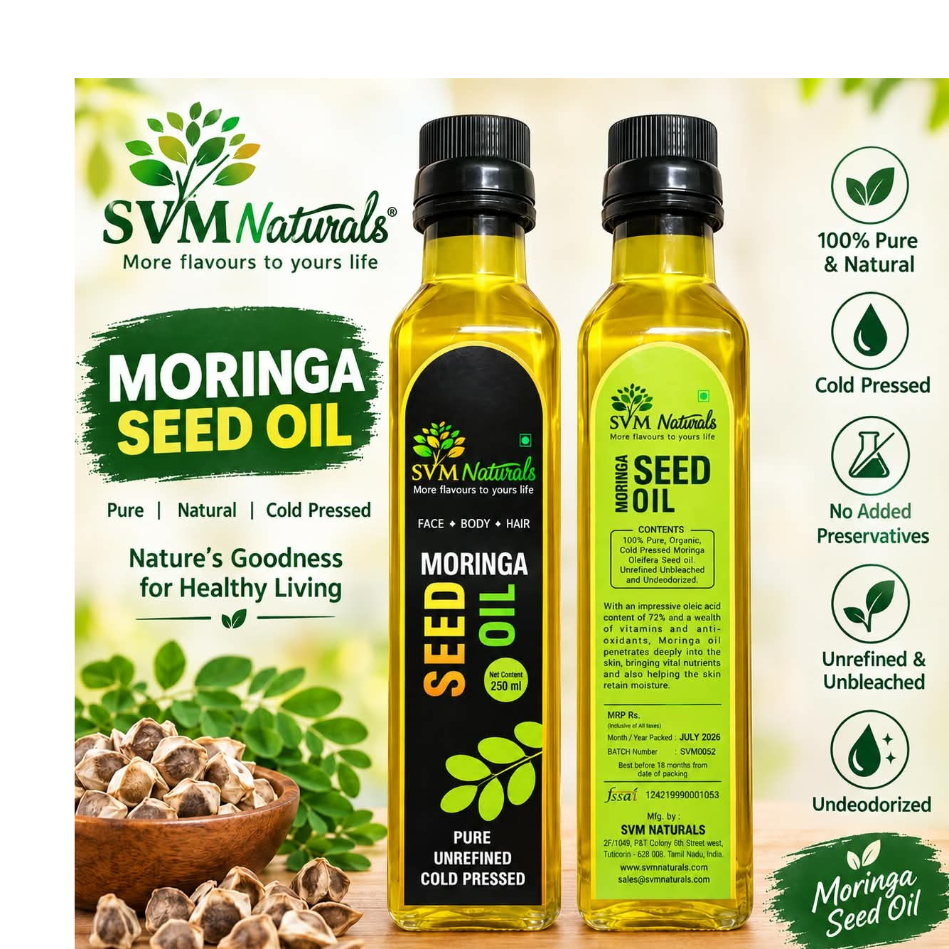 resources of MORINGA SEED OIL exporters