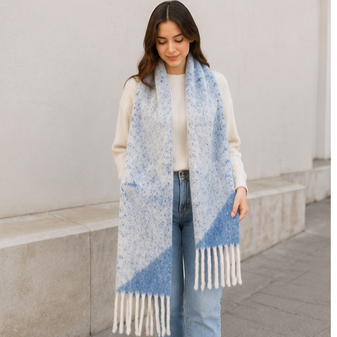 resources of Mohair Scarf with Soft Textured Finish exporters