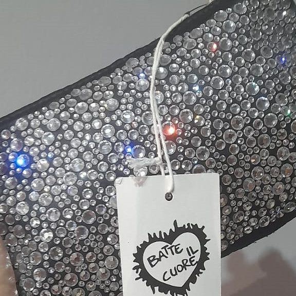 resources of pochette cluch bag satin with cristals swarovski original exporters