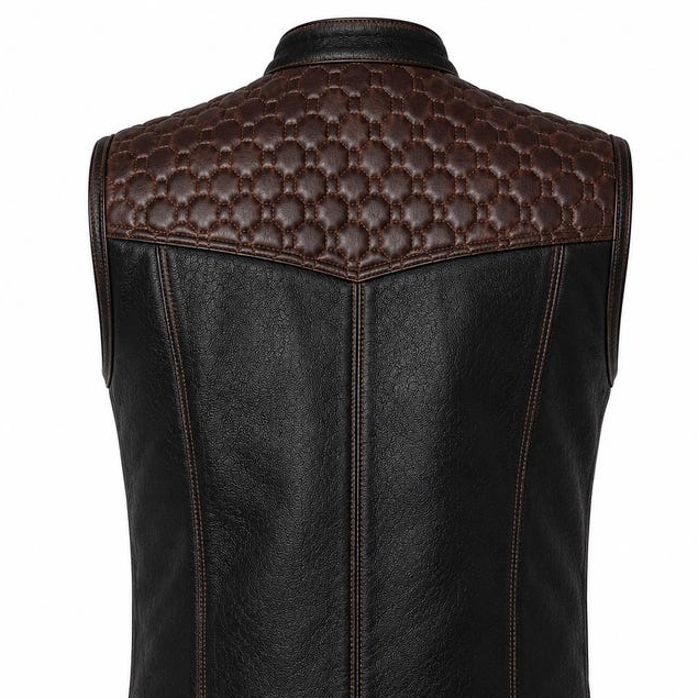 resources of Men's Genuine Leather Biker Vest | Premium Motorcycle Leather Vest | OEM & ODM Manufacturer exporters