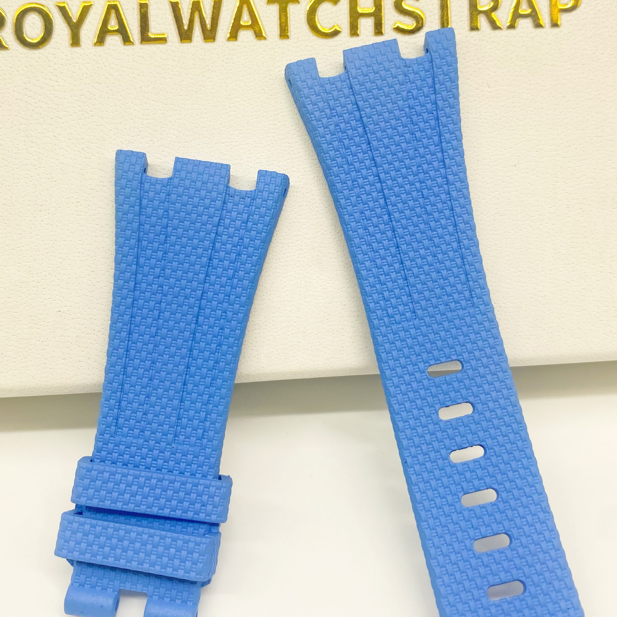 resources of 26mm / 28mm Woven Texture FKM Rubber Strap for AP Royal Oak Offshore (Non-Quick Release) exporters