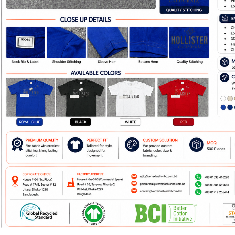 resources of T SHIRT exporters