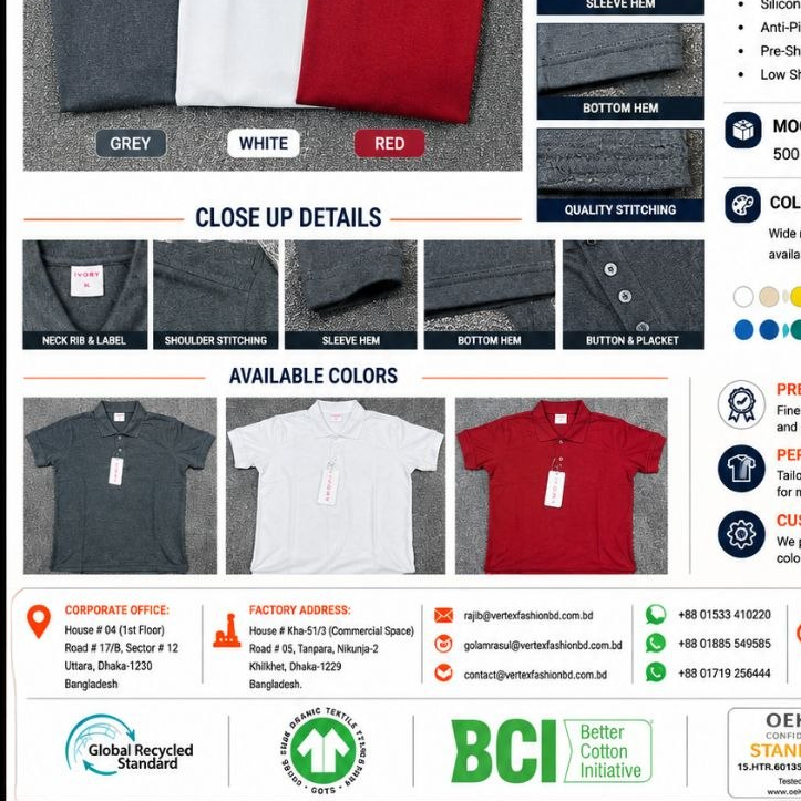 resources of POLO TSHIRT exporters