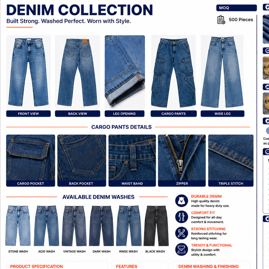 resources of DENIM PANTS /MENS/WOMENS/ BOYS/GIRLS/ exporters