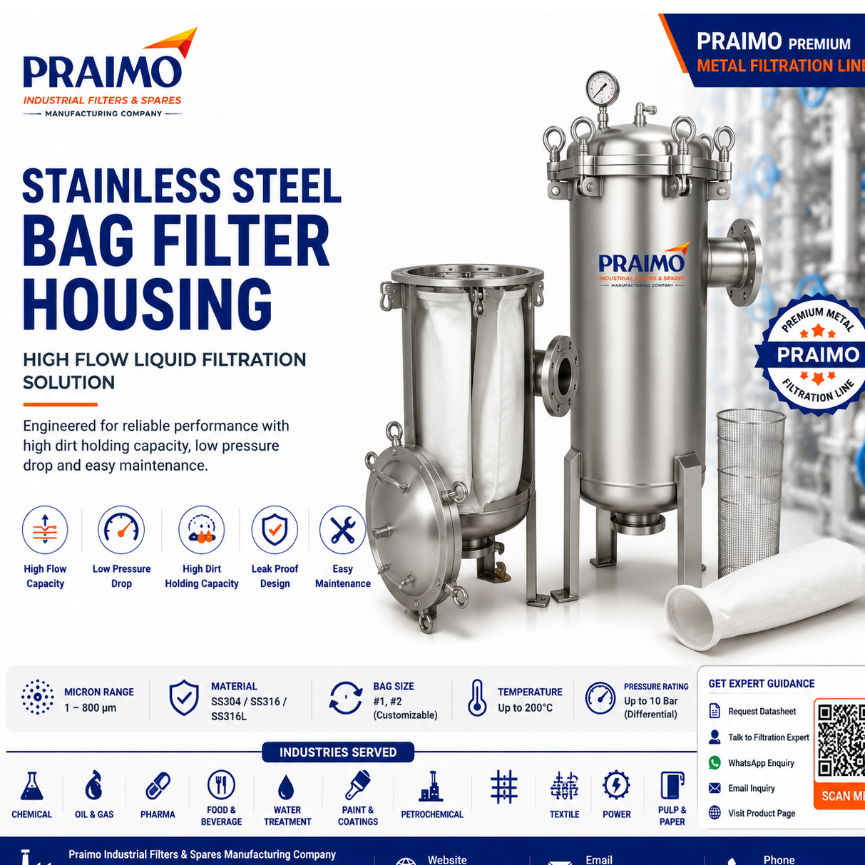 resources of Stainless Steel Bag Filter Housing exporters