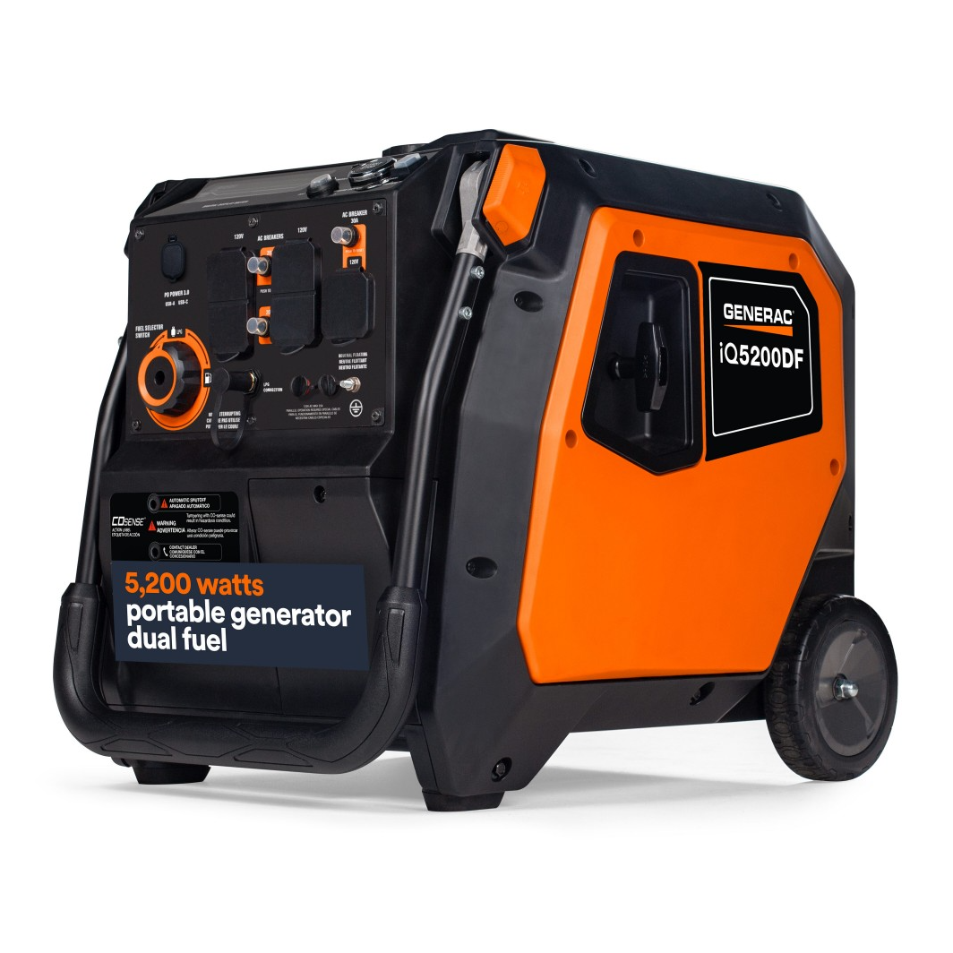 resources of Generac 5200-Watt Starting / 3900-Watt Running Dual Fuel Portable Inverter Generator exporters