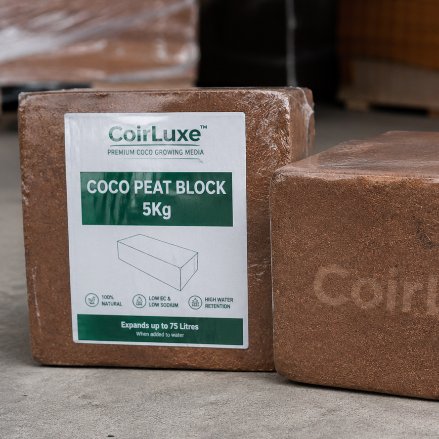 resources of HIGH EC 6MM COCO PEAT 5KG Block exporters