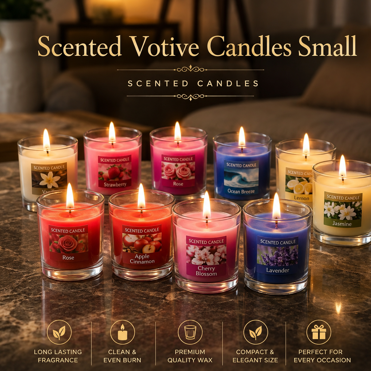 resources of All types of scented candles exporters
