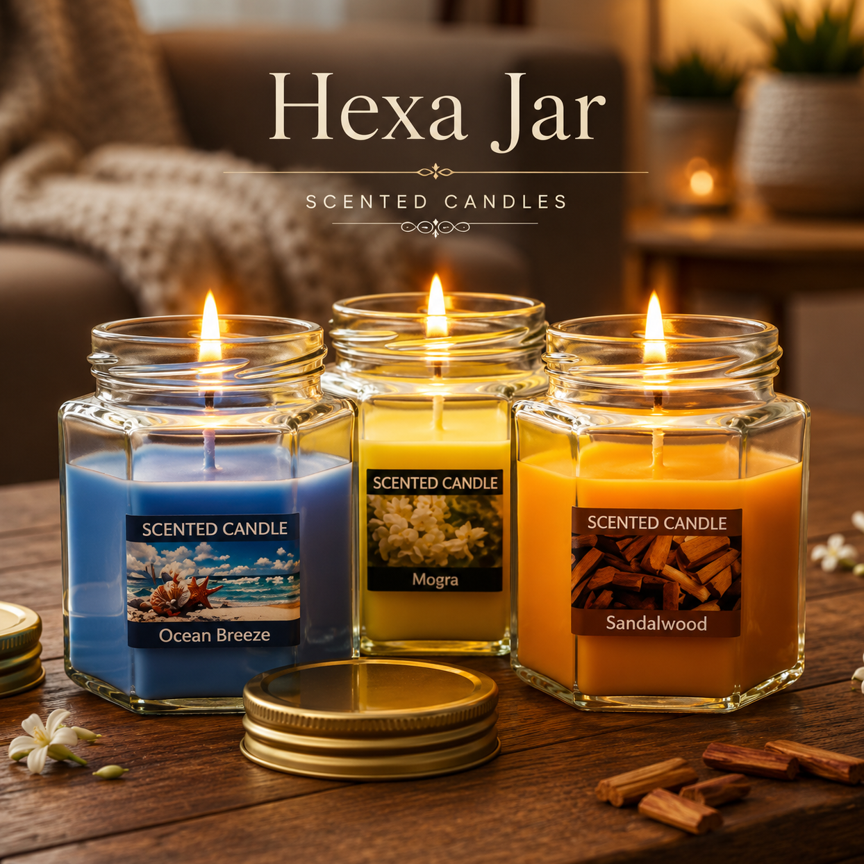 resources of All types of scented candles exporters
