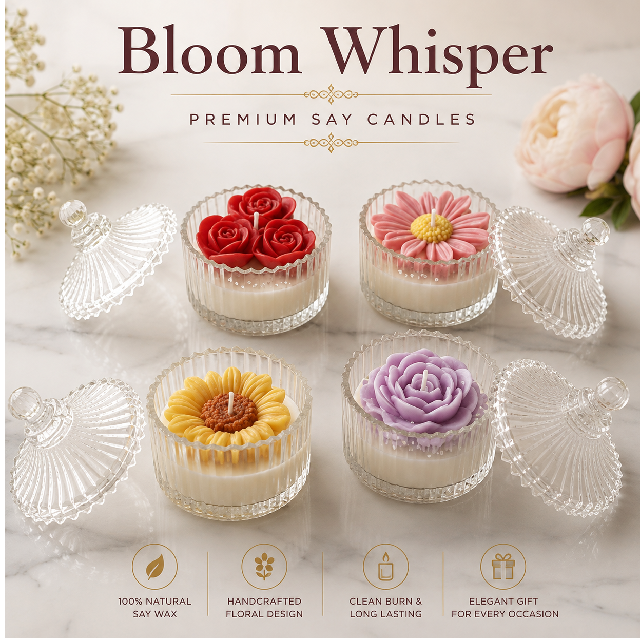 resources of All types of scented candles exporters