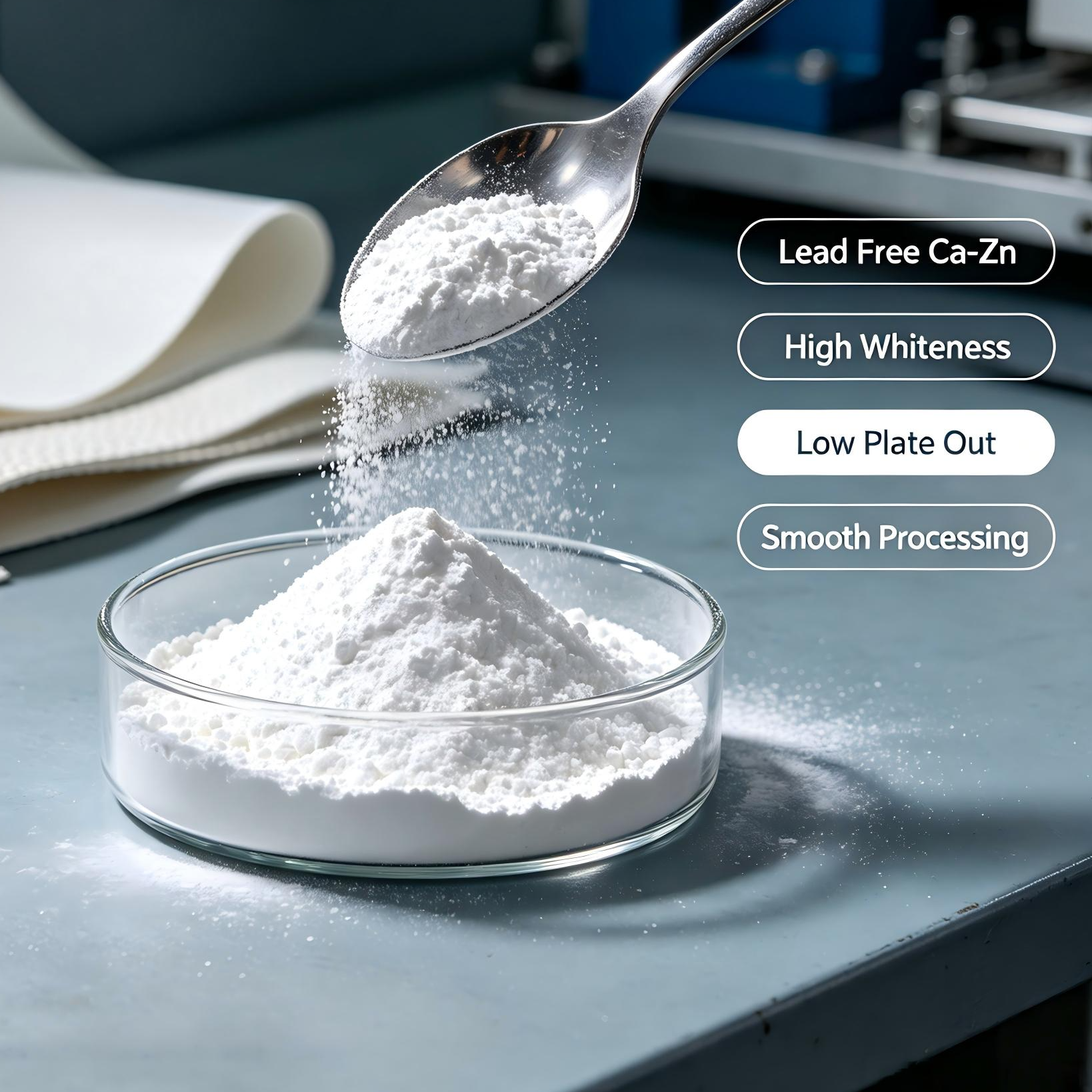 resources of FR-300 Calcium Zinc PVC Stabilizer, suitable for flexible PVC film and artificial leather exporters